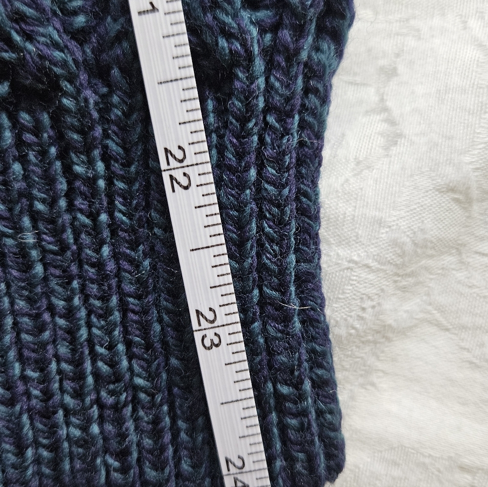 Aran Crafts Men's Atlantic blue 1/2 Zip Cable Knit Zip Sweater $189 - Picture 7 of 16